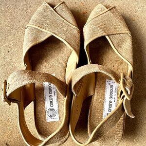 Andre Assous Beige Espadrille Flats